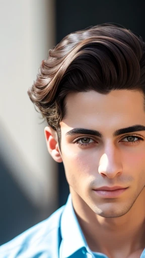 A stylish young Jewish man focus on the face