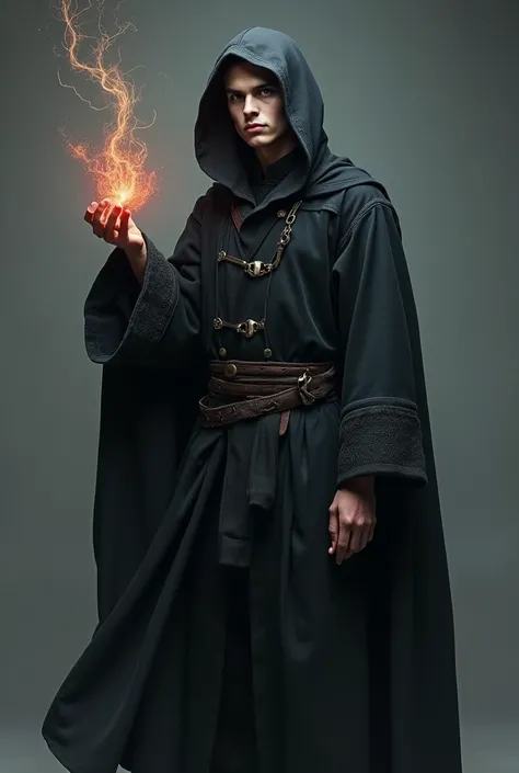 A TWENTY-SIX YEAR OLD young dark wizard in normal clothing 