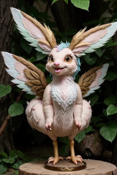 In a fantasy world full of surreal magic, Get to know Wolpertinger, a super cute cartoon puppy. With oversized eyes and a playful grin, This cute creature resembles a cartoon kitten or a cartoon duckling, but with the unique characteristics of a Wolperting...