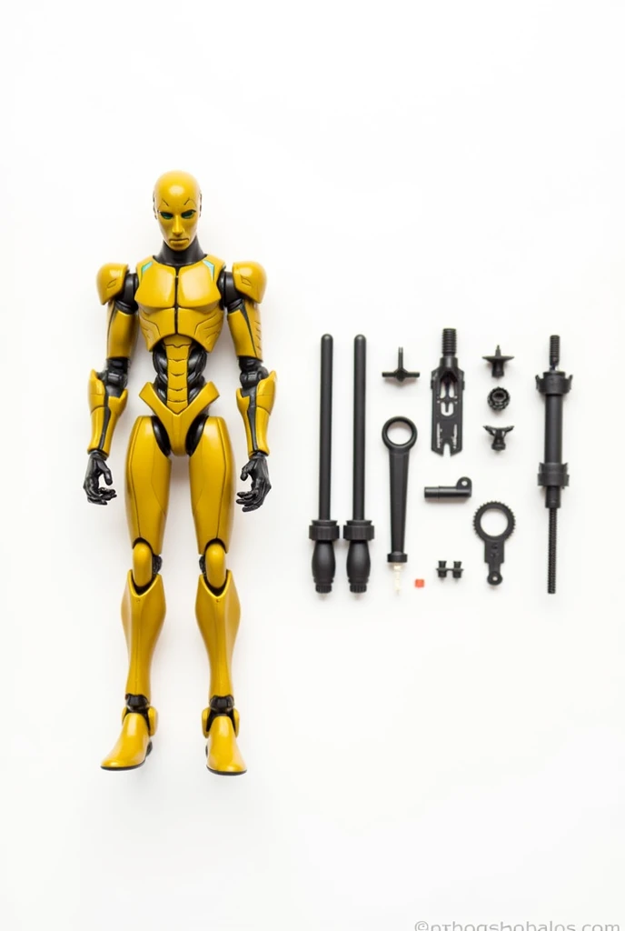 T13 Dummy action figure Toy green color, fixing a machine 