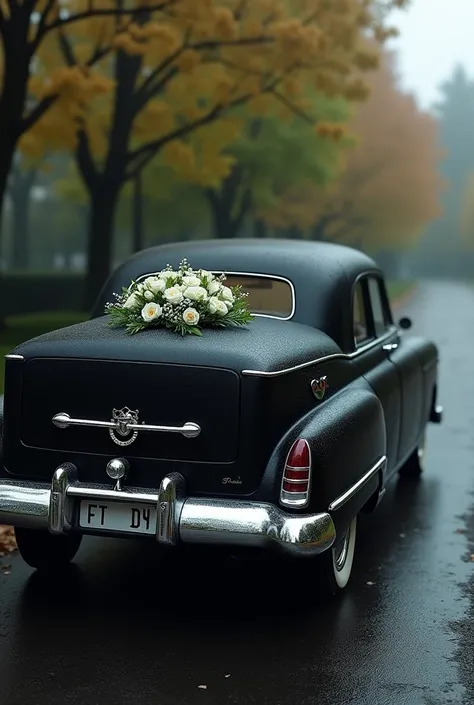 Justin and Hailey&#39;s coffins, being in a hearse to the cemetery 