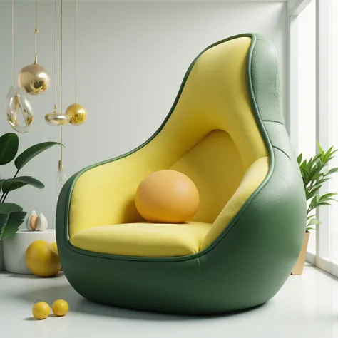 an avocado chair