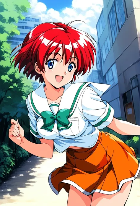 score_9, score_8_up, score_7_up, source_anime, rating_explicit, break  hinomoto_hikari, red hair, short hair, blue eyes, breasts...