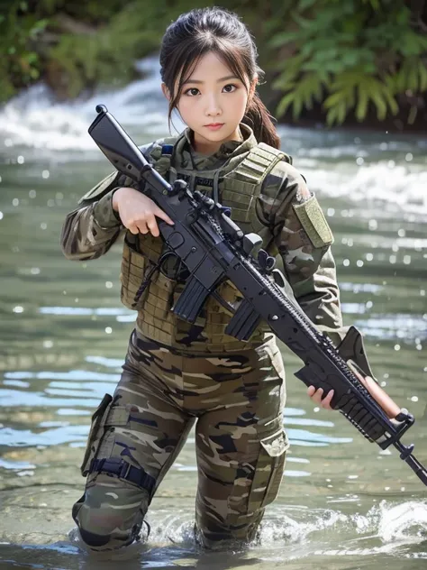 Combat Suit,Camouflage,water gun