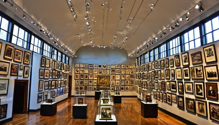 Museum room; Many photos 