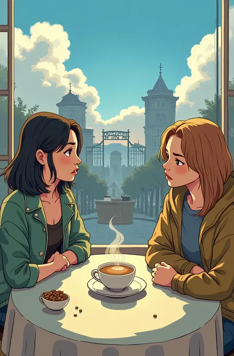 Panel 1: Scene: Alice, frustrated, talks to her friend LINA over coffee.

ALICE: “I can’t take this anymore! I’m thinking of filing a case.”
Panel 2: Lina looks concerned but supportive.

LINA: “Have you considered going to the Barangay first? They ca...