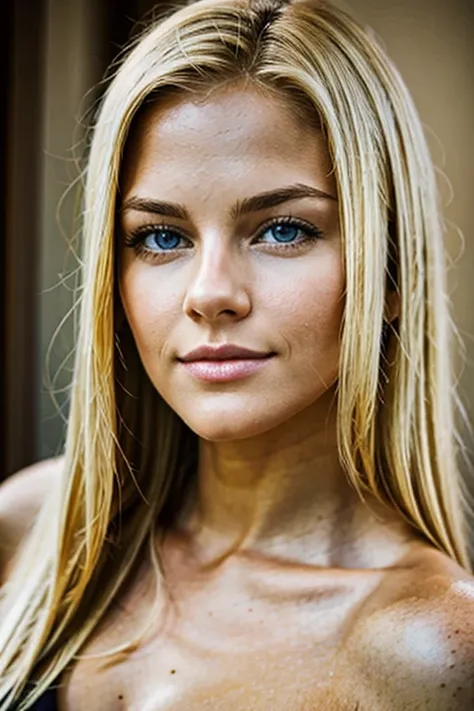 realistic beaultiful blondie girl