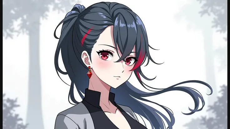 Naze don is middle age beautiful looking anime girl who is thik and and Live in Delscar she is a god of hell her hair is black and some are red also her one long hair covering her face she wears a single red earring her eyes are red and her dress is morden...