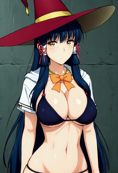 Rekagari ayaka,(Witch craft works),(Size of the Bust 93 cm (37) Waist 58 cm (23) Hips 90 cm (35) Bra size 37 G),(Wearing),+,(bikini)