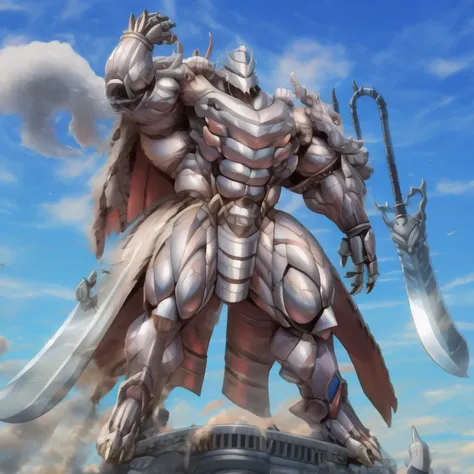 - Silver Samurai
- masterpiece. official art. 8k. best quality. detailed full body. full body.

- dominating Silver Samurai. Silver Samurai is over 1000 meters long. focus GIANT mechanical Muscular Silver Samurai is trampling the city. Looking down. macro....