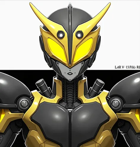 Kirito Kamen Rider Star King, Thumb Black, Wing beetle, Armor Knight yellow, detailed character design, very detailed cyberpunk style armored suit, highly detailed insect-like mechanical parts, intricate gears and machinery, glowing yellow highlights, dyna...