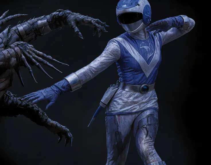 (((Please redeem, High resolution, NFFSW, Pixel perfect, 4K, NFFSW, NFFSW, 8k wallpaper))), 1 girl, single, Alone, Beautiful woman, whole bodyが見えた, Blue Swallow, ((Three-dimensional helmet:1.3)), ((:1.3)), (((Blue Helmet))), (((A full-face helmet that cove...