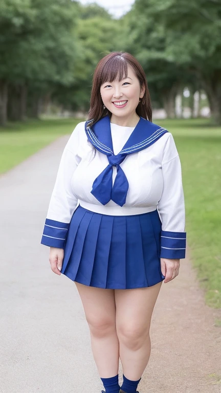 japanese mature,(60 years old:1.2),white skin,(plump figure,large breasts,emphasizes plump thighs:1.1),(japanese high school uni...