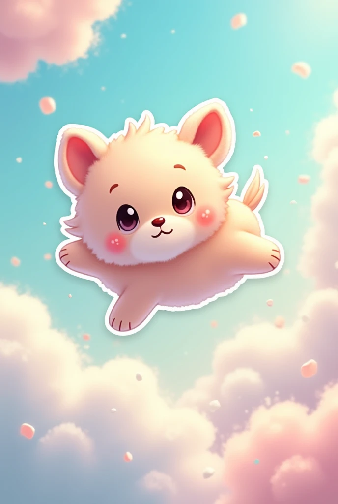 Create something cutest animal only one and they are flying In sticker