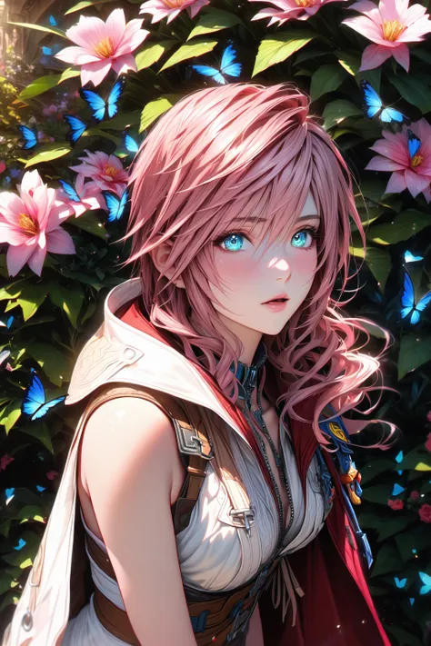 absurdres, highres, ultra detailed, hdr, master piece, claire farron, wavy pink hair, expressive light aqua eyes, woman, best qu...