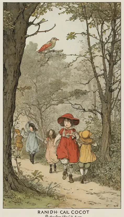 by randolph caldecott, best quality, masterpiece