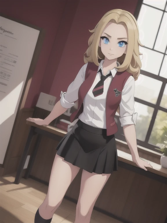 (masterpiece:1.2), best quality, high resolution, unity 8k wallpaper, (illustration:0.8), (beautiful detailed eyes:1.6), extremely detailed face, perfect lighting, extremely detailed CG, (perfect hands, perfect anatomy), a Lass from Pokemon Sword and Shiel...