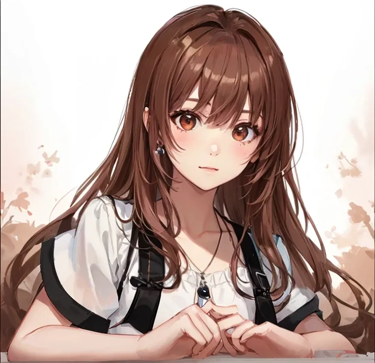 ((best quality)), ((masterpiece)), (detailed), 1girl, light brown eyes, lighe brown hair