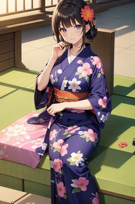 Yukata, Flower pattern