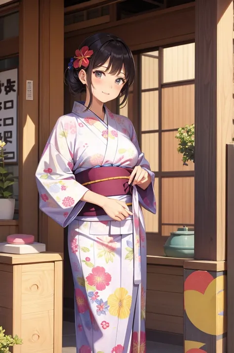 Yukata, Flower pattern