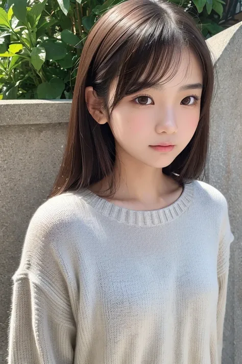 ((masterpiece)), ((photo realistic)), ((highest quality)), ultra detailed face,(well-proportioned:1.2), (Japanese girl), extremely detailed face, (fairy-like face), ultra detailed face, absolutely little tall person, extremely detailed face, fifteen years ...