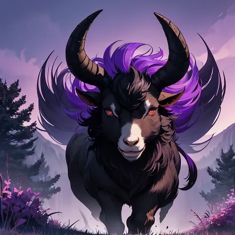 Masterpiece, high fantasy, evil artwork, epic and horrible, HD, high quality, best quality, solo character creature alone. Animal artwork. Evil animal creature. Full view.
{{(A male black goat of darkness:(appearance: animal dark goat body. Red goat-like e...