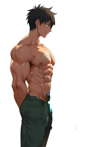 Muscular man anime 