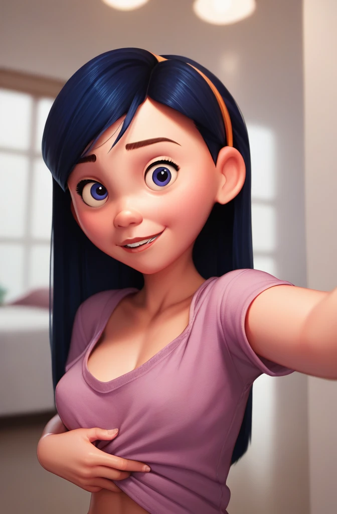 masterpiece, 1girl, violetparr, selfie,