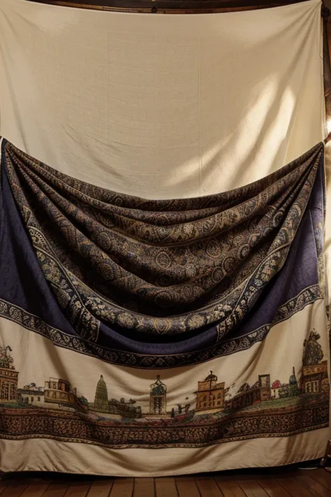 tapestry made of clothes 