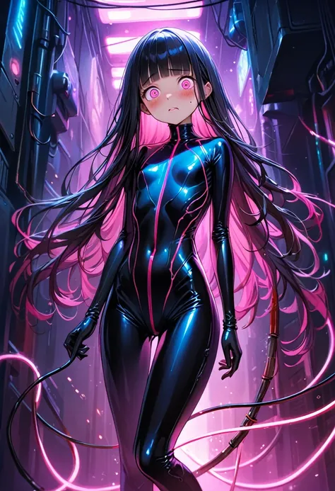 ((( black long hair))),masterpiece, best quality, extremely detailed, (illustration, official art:1.1), 1 girl ,((blush)) , cute face, big eyes, masterpiece, best quality,(((((a very delicate and beautiful girl))))),Amazing,beautiful detailed eyes,blunt ba...