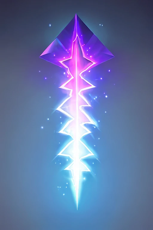 lightning element with blue blur and purple shadows logo iconű