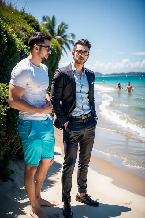 Handsome Men ,beach
