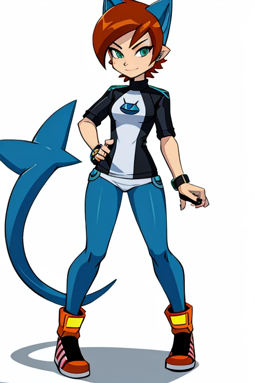 Female furry shark ben10 style 