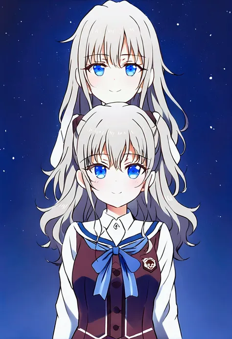 three of her. mirroring clone tomori nao. three of tomori nao. anime girls charlotte tomori nao. ,long light brown hair,to becom...