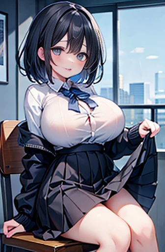 Beautiful girls、Medium Hair、Friendly、Cute little、Black Skirt、blue eyes、huge tits、huge tits、huge 、Best image quality、Sex、tongue、Plump、Embarrassing、Cool woman、Office Casual、Working Adults、Kiss、SUKI、A dark-haired、The inside color is blue、Ahegao Face、Large Bre...