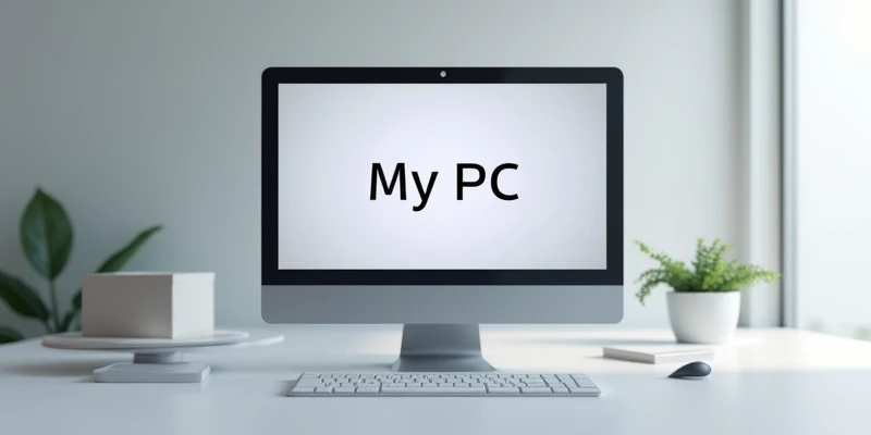 The picture should show a PC and it should say my PC