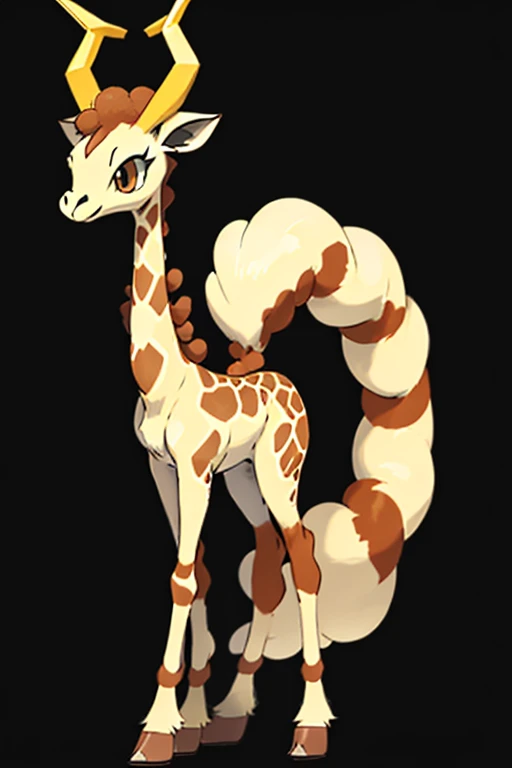 Female furry giraffe pokemon v style 