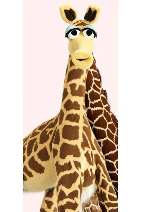 Female furry giraffe muppet style 