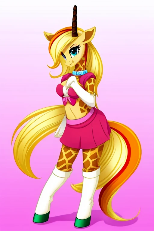 Female furry giraffe pony maker my little pony style 