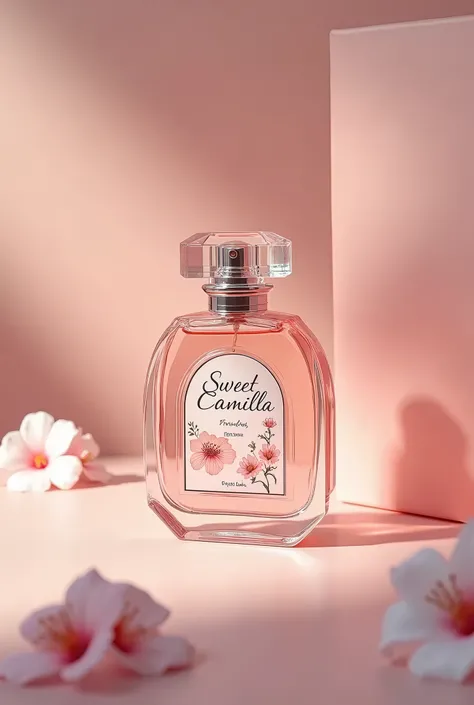 An image of a perfume with a label “sweet camilla”