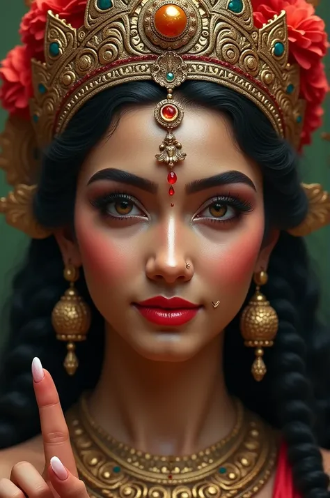 ((best quality)), ((masterpiece)), (detailed), perfect face, hindu hot devi goddess 