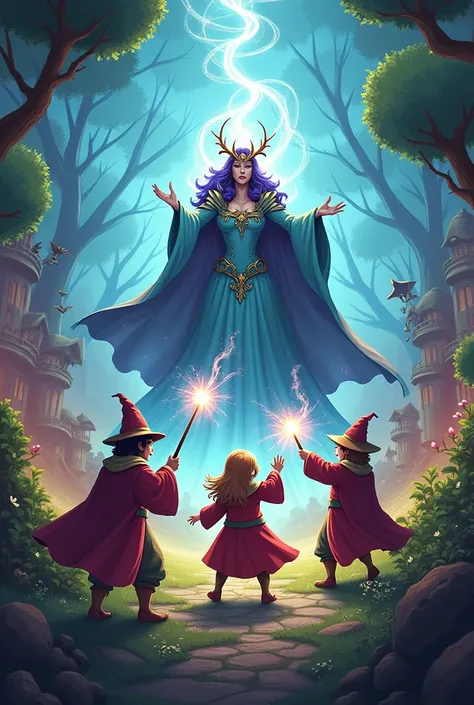 Young Wizards vs. Queen Bouncelia (Garten of Banban).