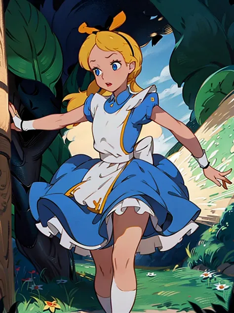 Alice in Wonderland, Chun Li Outfit, Leotard