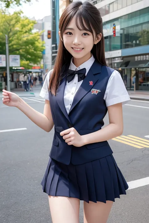 High quality masterpiece, 8k, , Japanese Girls, RAW Photos, Absurd, Winner portrait smile face, 笑face, Alone, Uniform, Summer Clothes Idol&#39;face, violet, Gardenia, Delicate girl, Long black hair, Dark Eyes, Upper body digital SLR, Observe the audience, ...