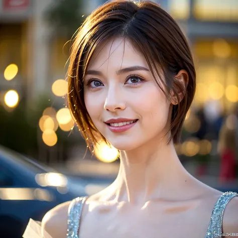 (Realistic, 超Realistic:1.4), 16K HDR, High resolution,(Wine Glasses),(Wine bottle),(Champagne glasses),Age 33,2,Happy smile、short hair,The best smile、Japanese actress,so beautiful(It looks like the real thing),dress、red wine、White Wine、Sparkling wine、Slim ...