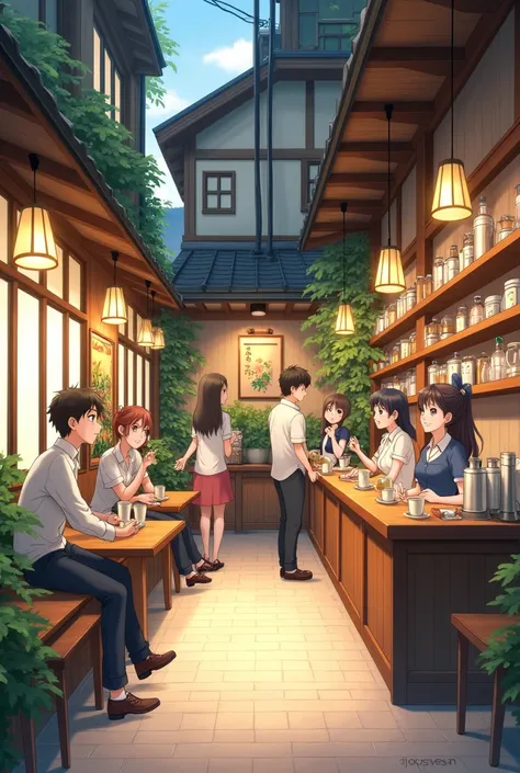 Coffe shop anime