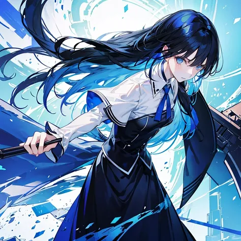 Long jet-black hair, Sky blue eyes filled with blue moonlight, A bit short for a man of 170cm, A feminine appearance that is clearly a woman&#39;s, A beautiful appearance that steals people&#39;s attention, A gentle and gentle impression, slender body, Ski...