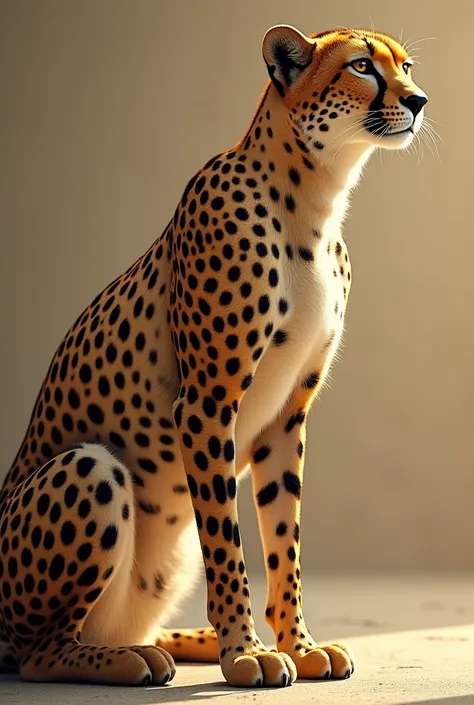 Cheetah side line image