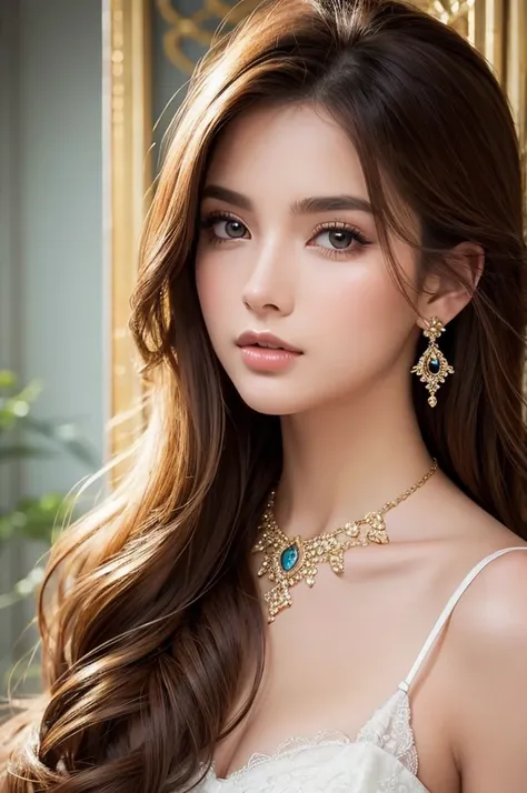 (masterpiece, ultra quality, ultra detailed, super fine illustration, stunning cg, very aesthetic, best illustration),
With long wavy hair, Beautiful young woman, Give an attractive look, Stunning girl, He had an attractive look, Three gorgeous women, Deta...