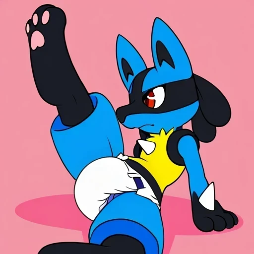 Hide your diaper with Lucario&#39;s fur